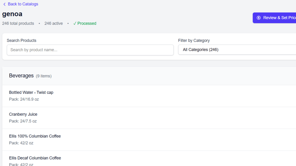 Build Your Catalog from Any Supplier Invoice